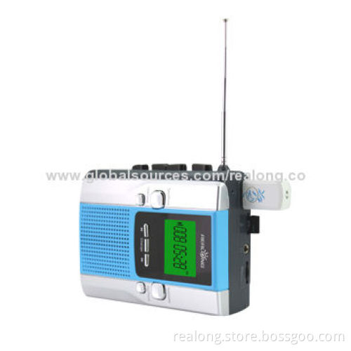 Radio recorder with cassette/USB/TF play function